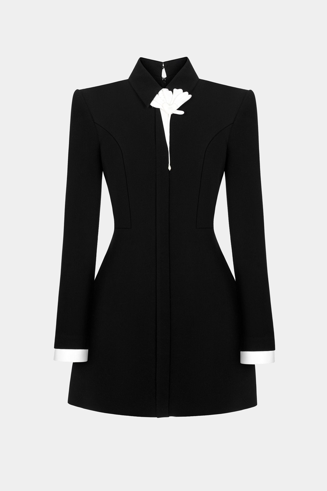 Flower Black Mini Dress - Montsand