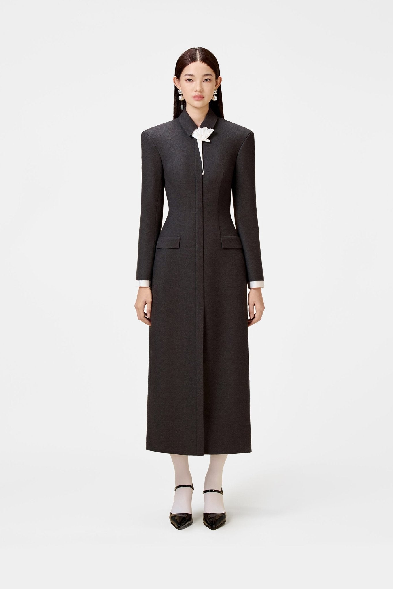 Flower Grey Dress - Montsand