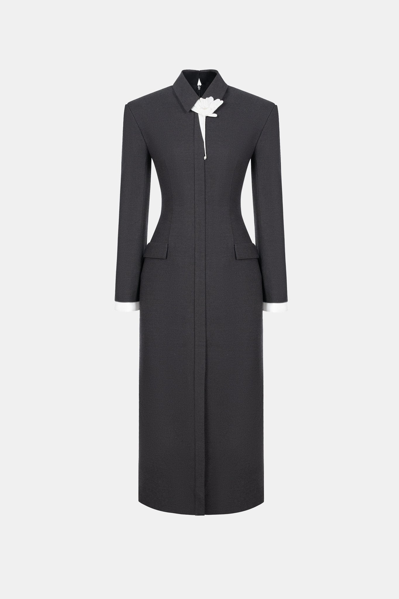 Flower Grey Dress - Montsand