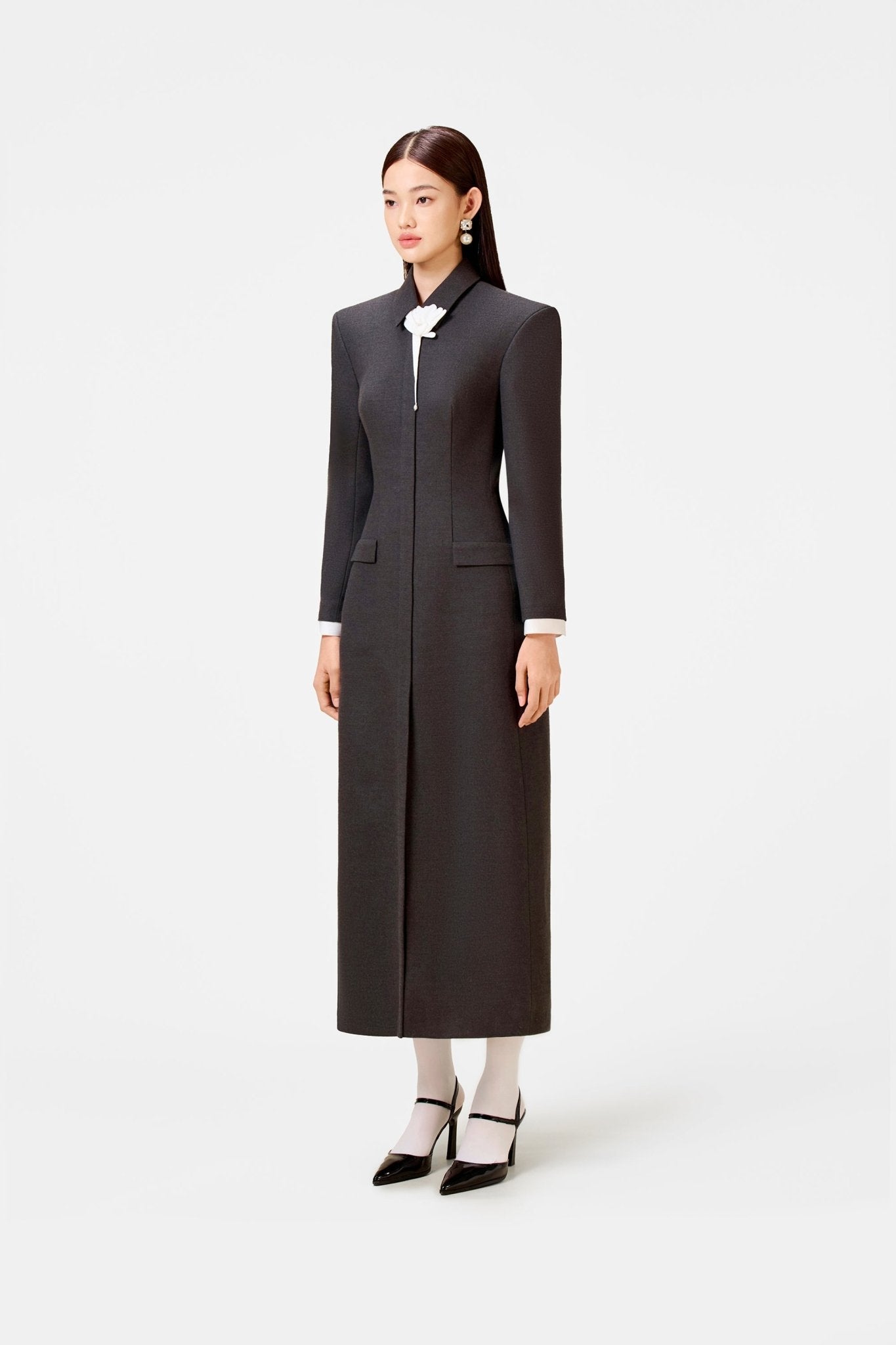 Flower Grey Dress - Montsand