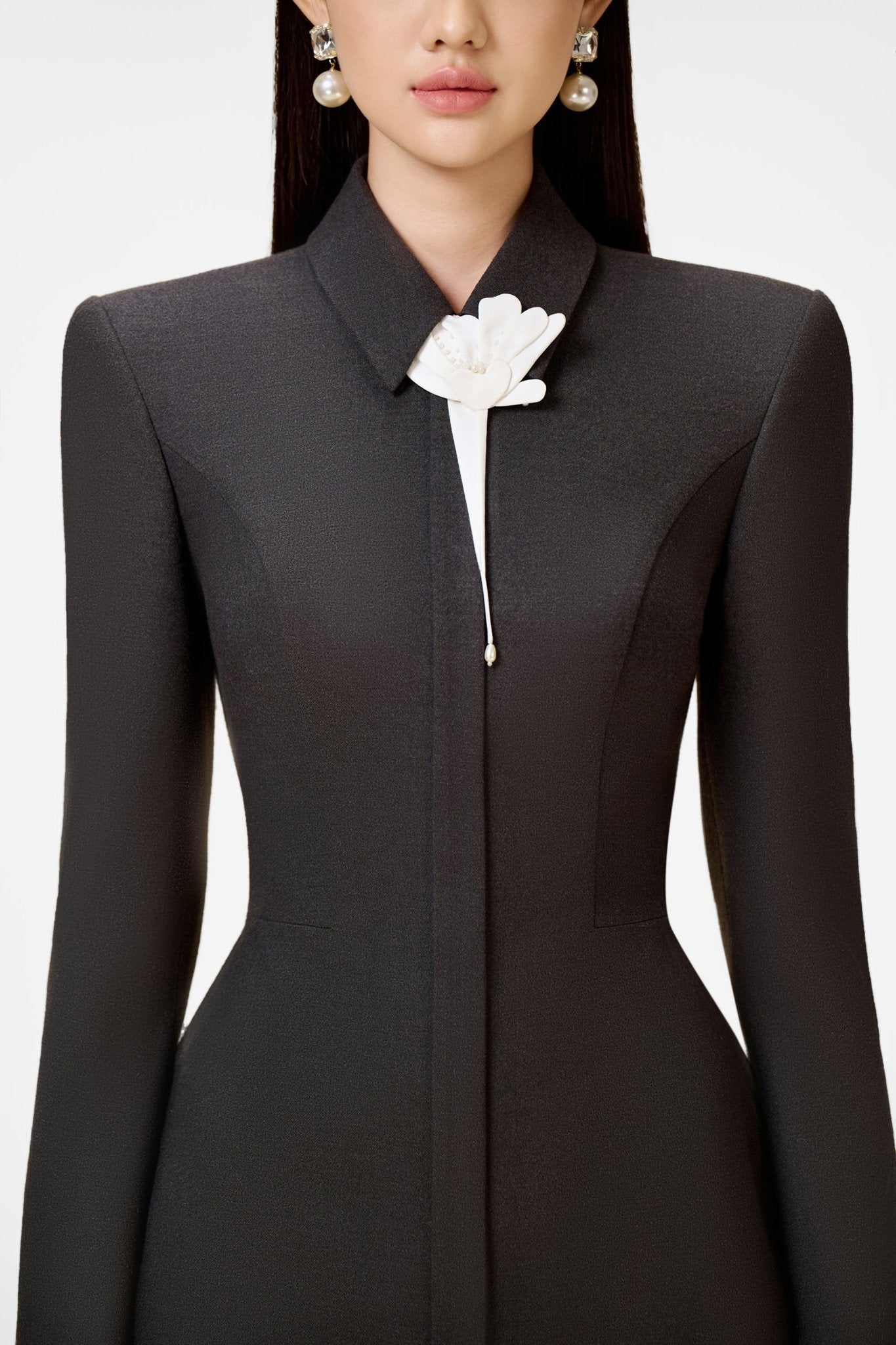 Flower Grey Mini Dress - Montsand