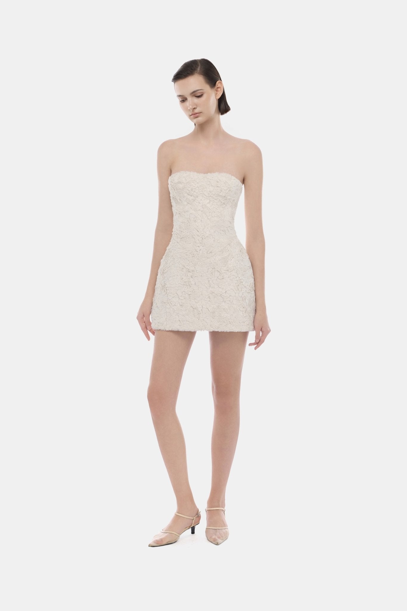 Fur Tube Mini Dress - Montsand
