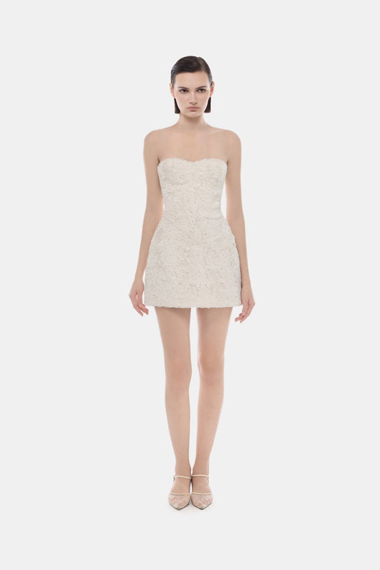 Fur Tube Mini Dress - Montsand