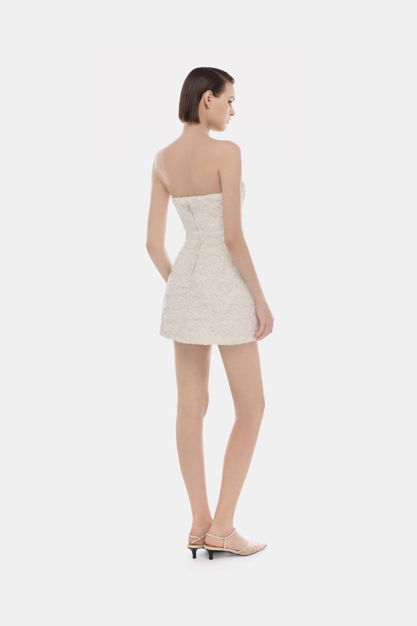 Fur Tube Mini Dress - Montsand