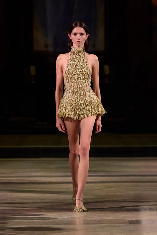 Gold High Neck Jumpsuit - Montsand