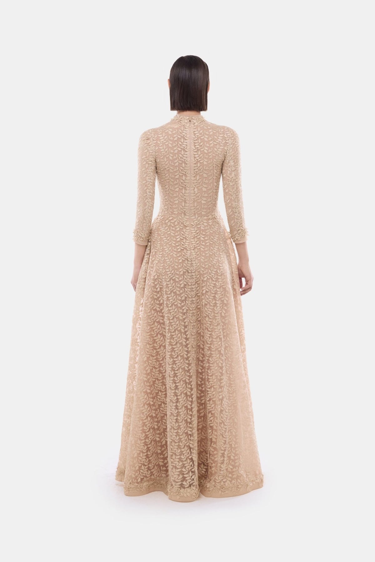 Gold Leaf Botton Front Dress - Montsand