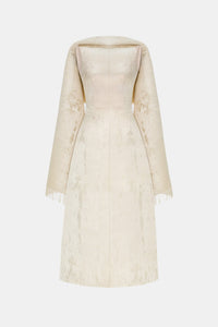 Gold Tailored Scarf Midi Dress - Montsand