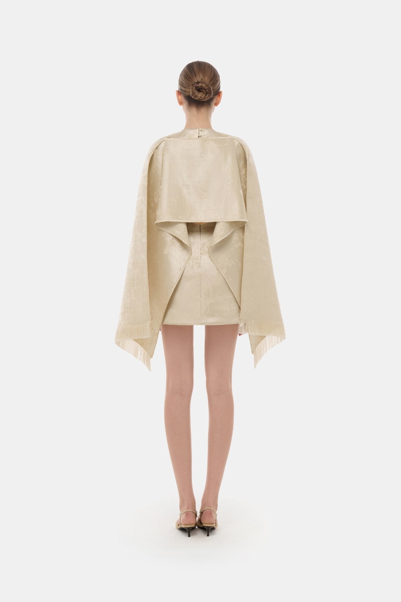 Gold Tailored Scarf Mini Dress – Montsand