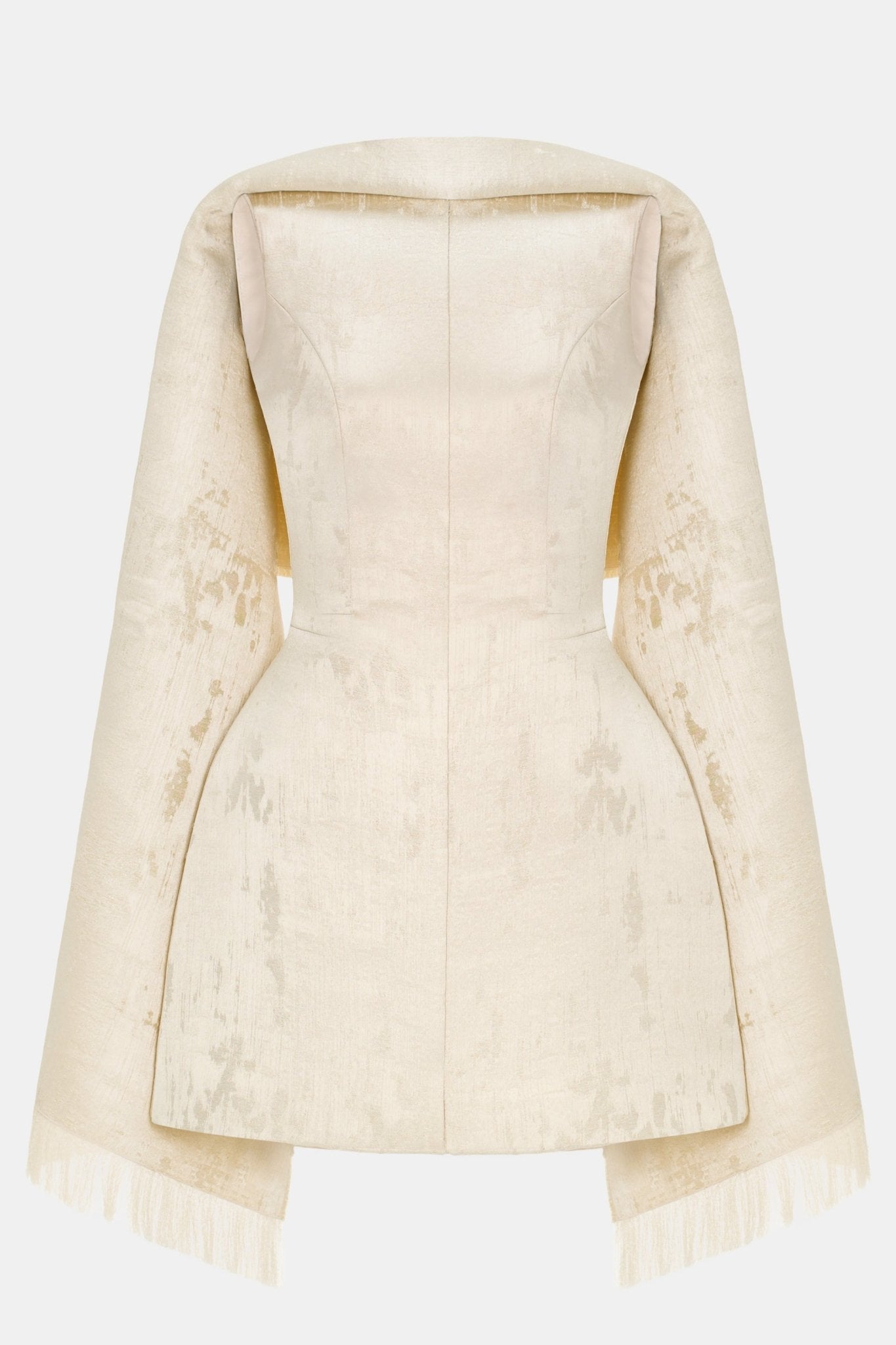 Gold Tailored Scarf Mini Dress - Montsand