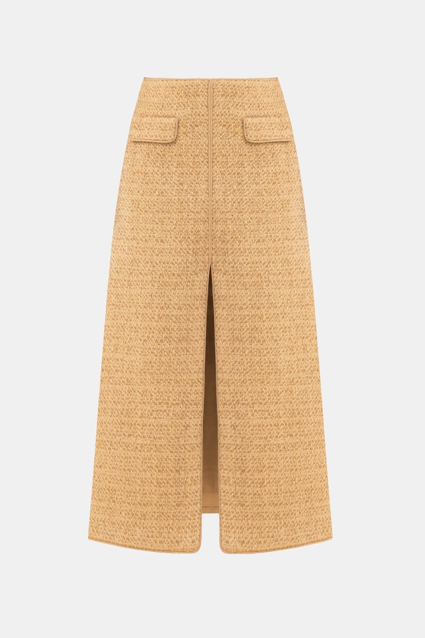 Gold Tweed A - Line Skirt - Montsand