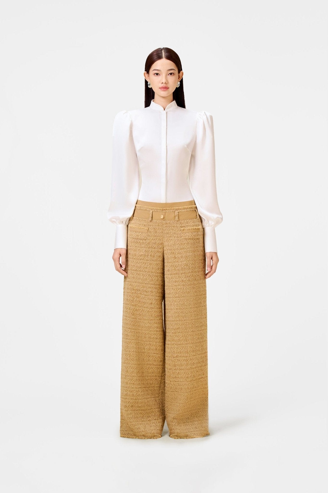 Gold Tweed Trousers - Montsand