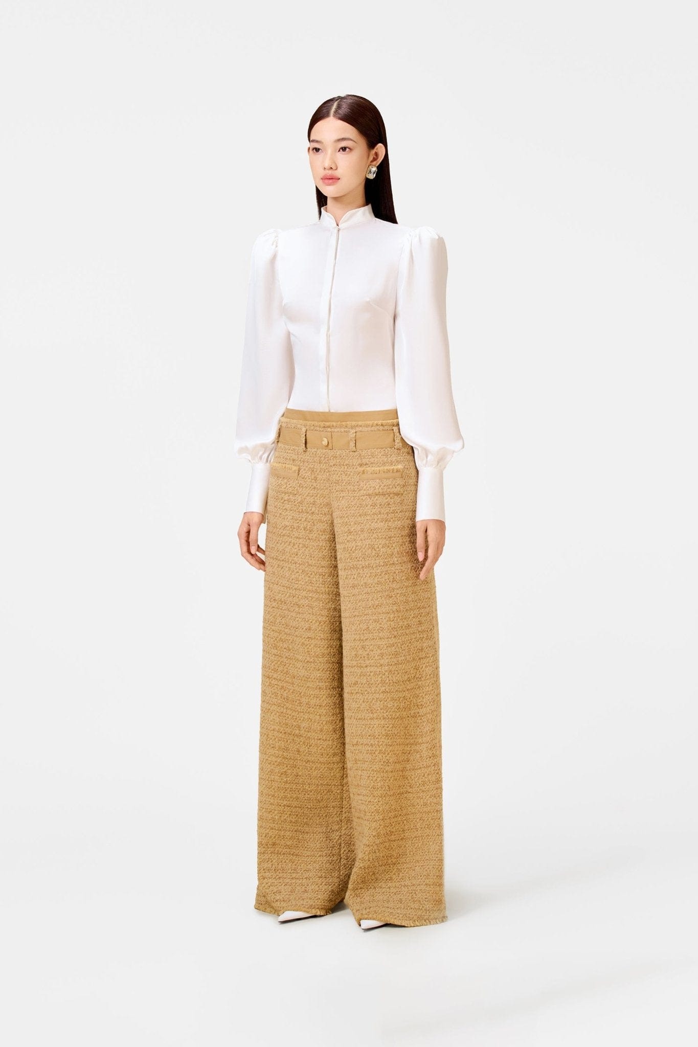 Gold Tweed Trousers - Montsand