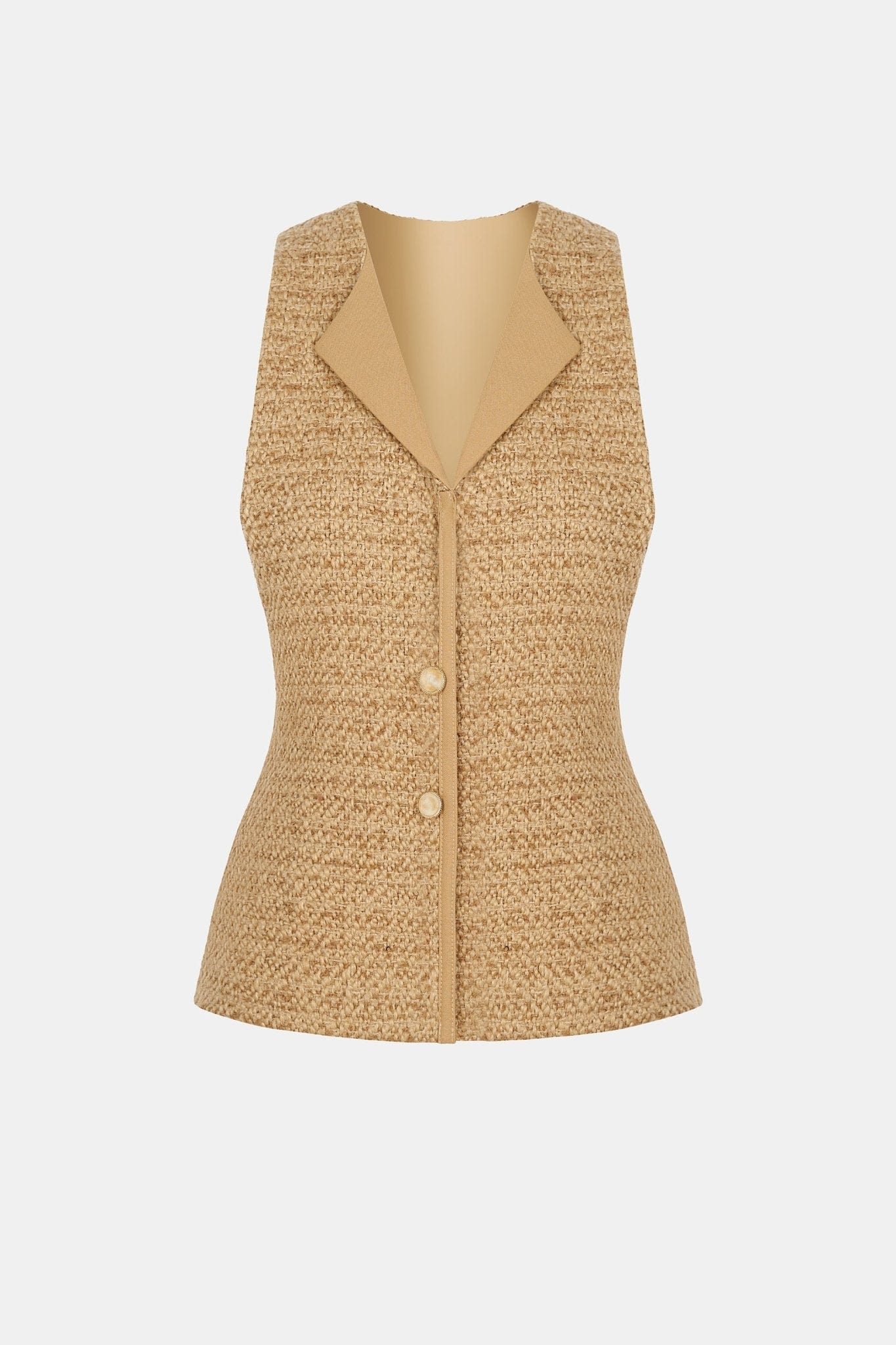 Gold Tweed Waistcoat - Montsand