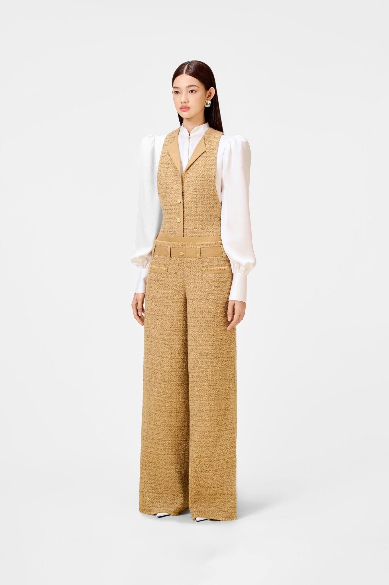 Gold Tweed Waistcoat - Montsand