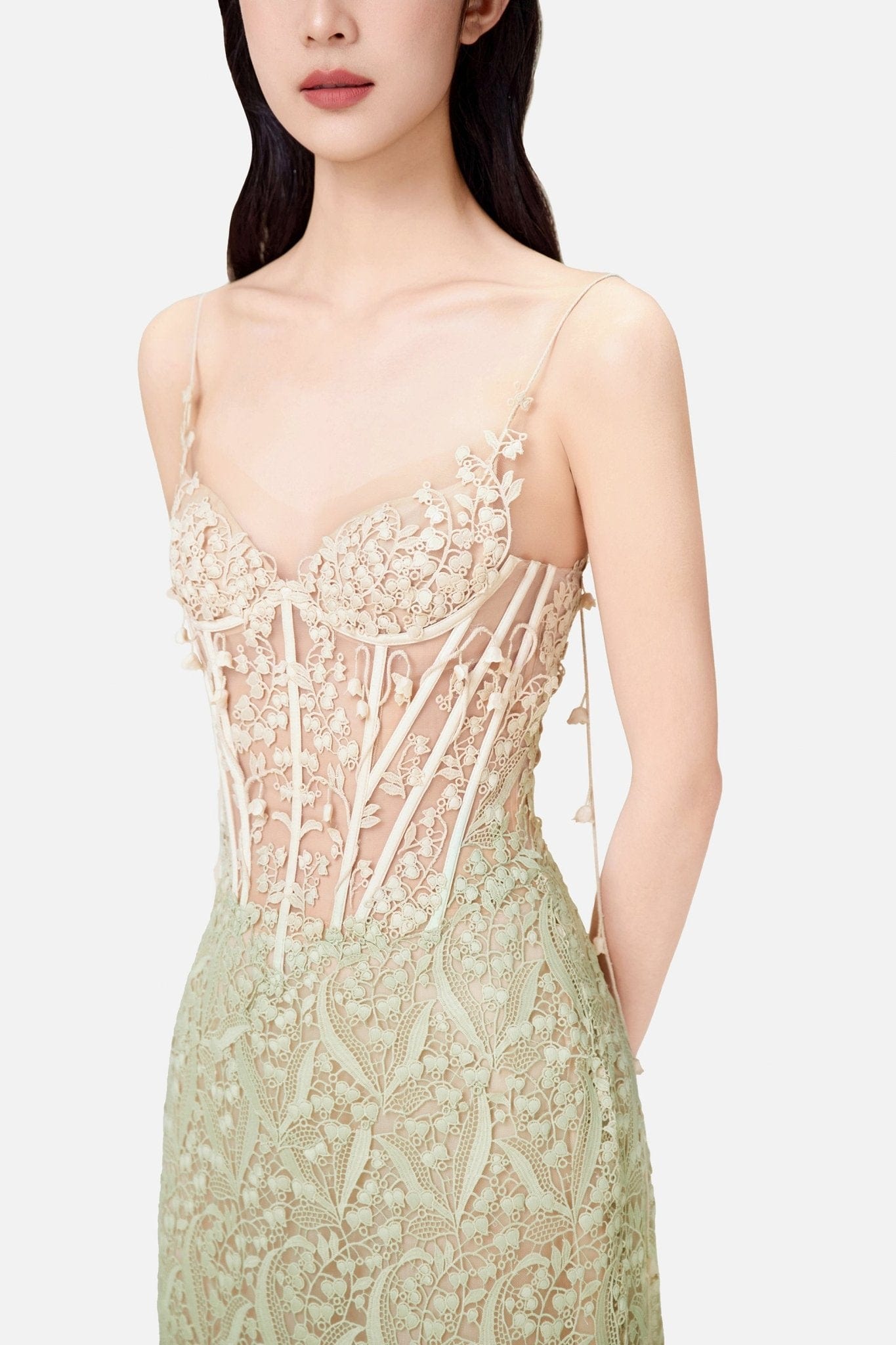 noah green dress Green Split Midi Noah Midi Dress XS