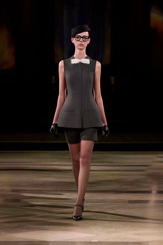 Grey Blazer Short Set - Montsand