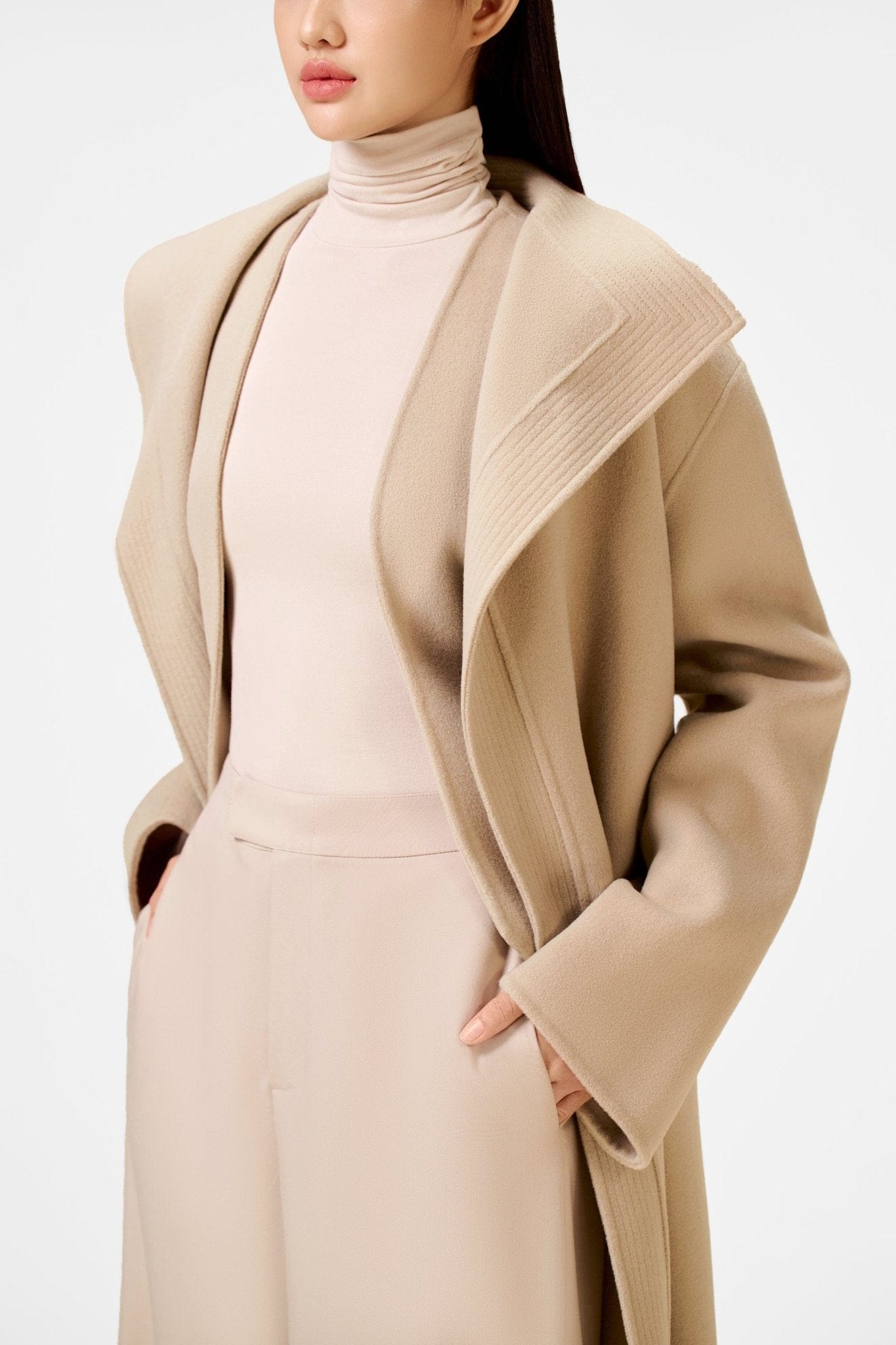 Grey Double - Faced Trench - Montsand