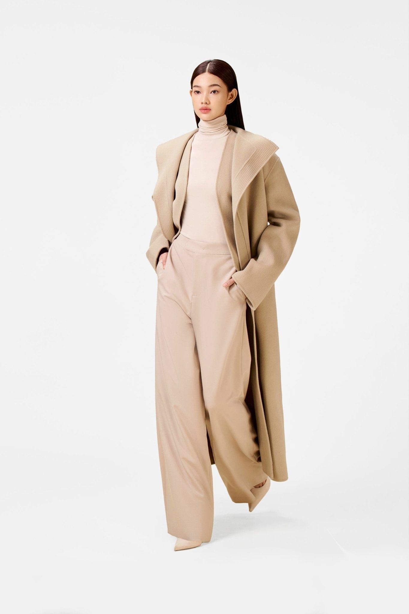 Grey Double - Faced Trench - Montsand