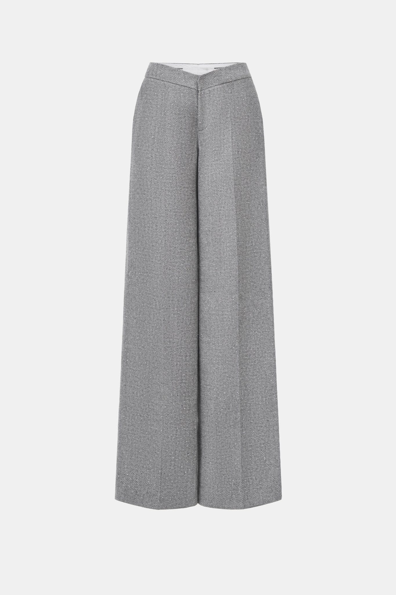 Grey Harringbon Pants - Montsand