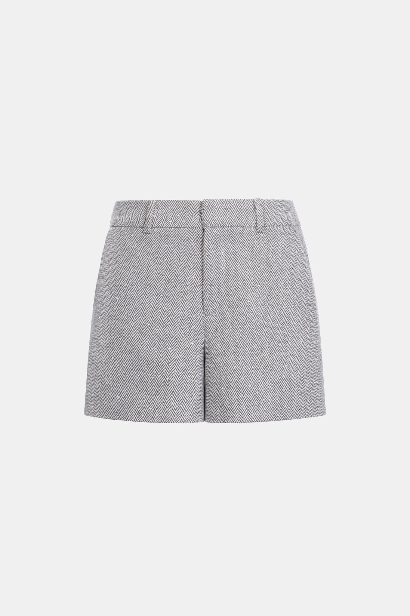 Grey Herringbone Shorts - Montsand