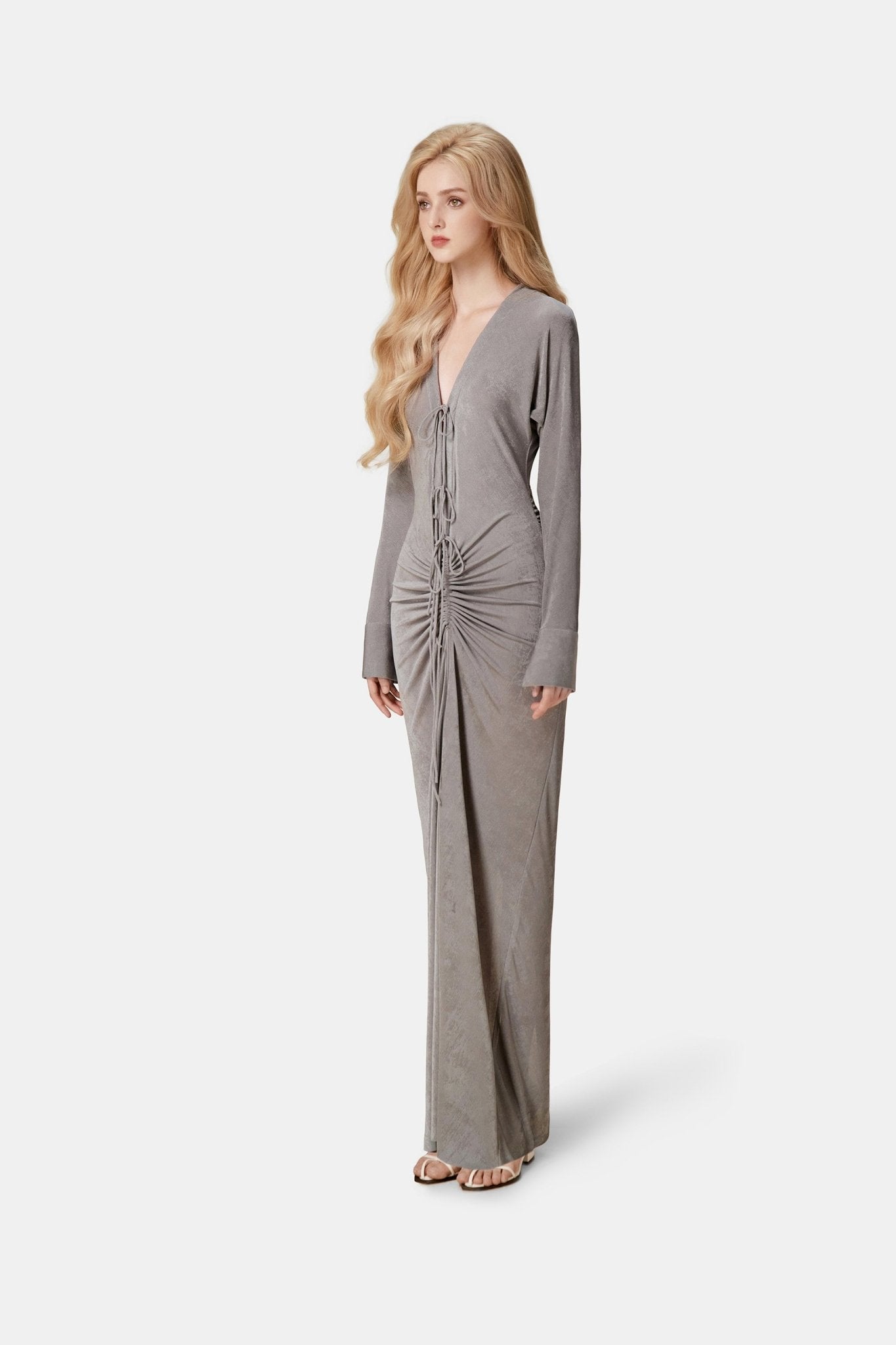 Grey Jersey Maxi Dress - Montsand