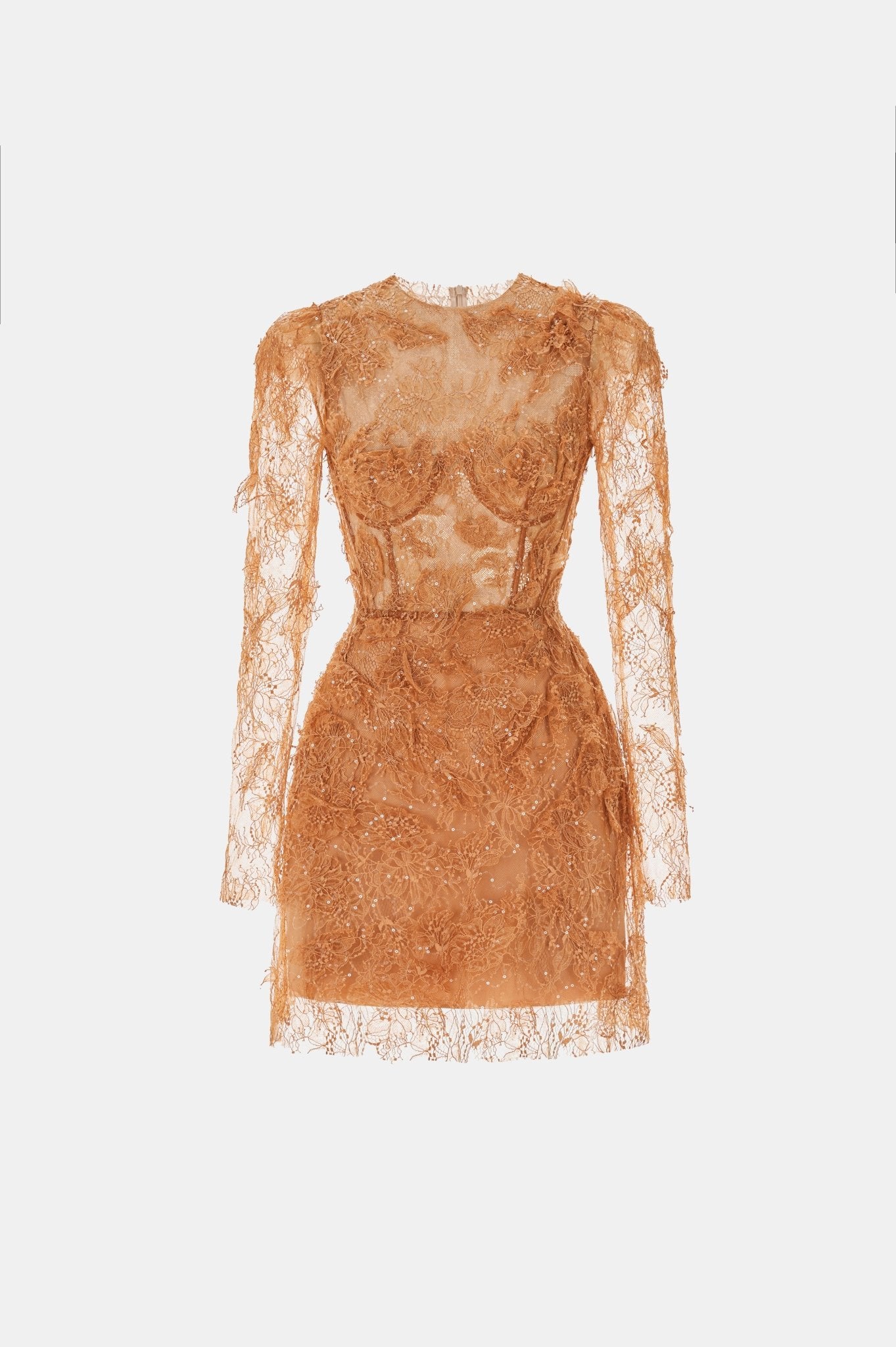Honey Beaded Lace Mini Dress - Montsand
