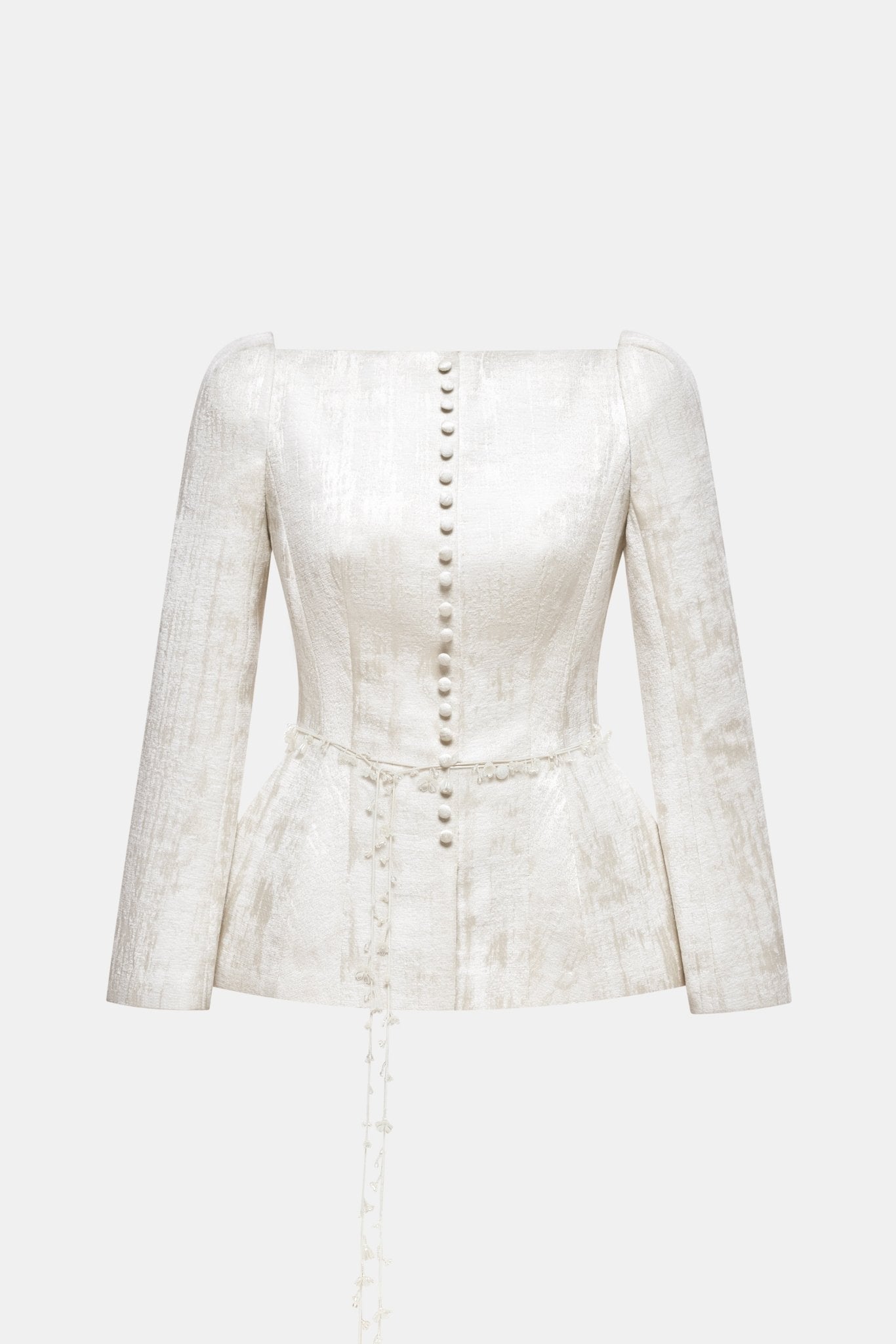 Ivory Brocade Blazer Coats & Jackets OUTERWEARMontsand