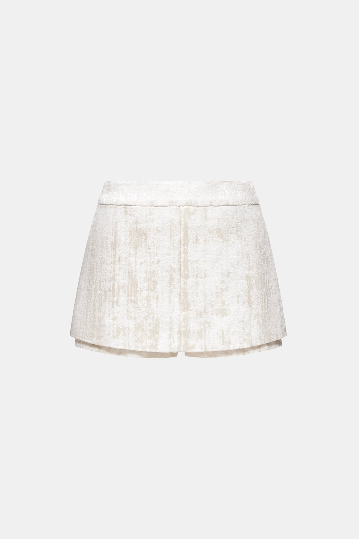 Ivory Brocade Mini Skirt Skirts Montsand