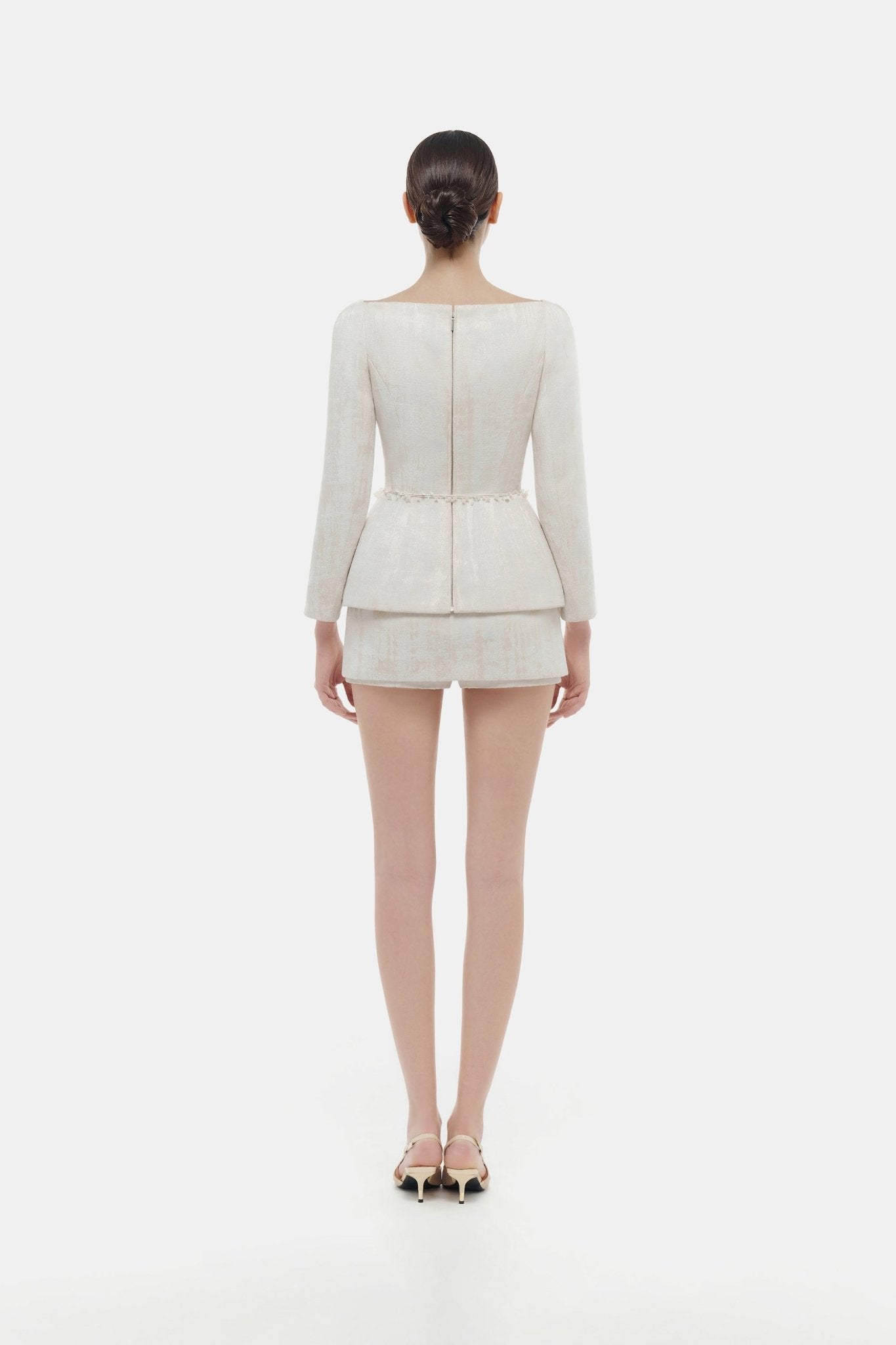 Ivory Brocade Blazer Coats & Jackets OUTERWEARMontsand