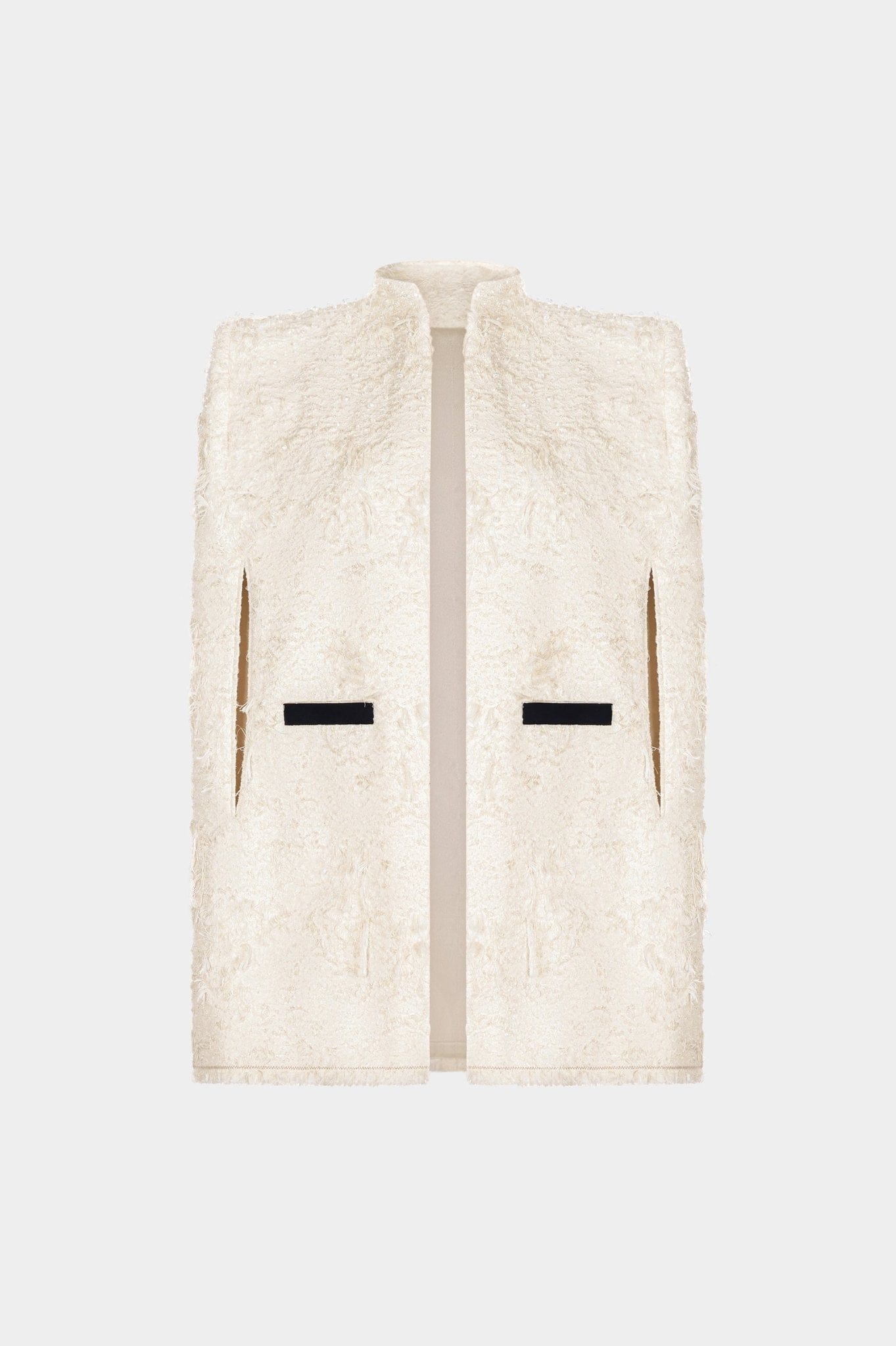 Ivory Crystal Beaded Cape - Montsand