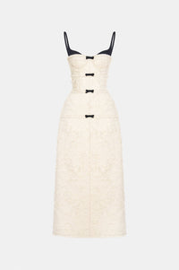 Ivory Crystal Beaded Dress - Montsand