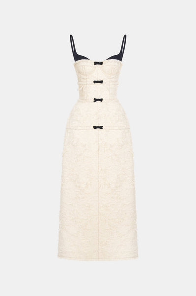 Ivory Crystal Beaded Dress S Ivory Crystal Beaded Dress S