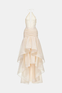 Ivory Cut - out Halter Dress - Montsand