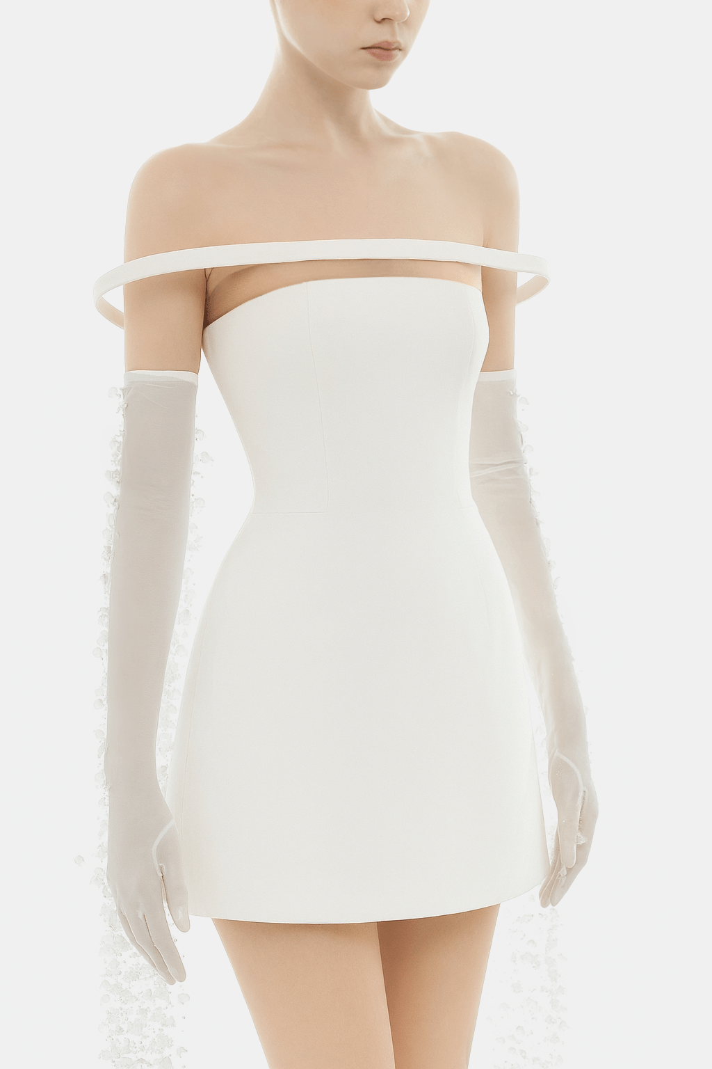 Ivory Flowers Gloves - Montsand