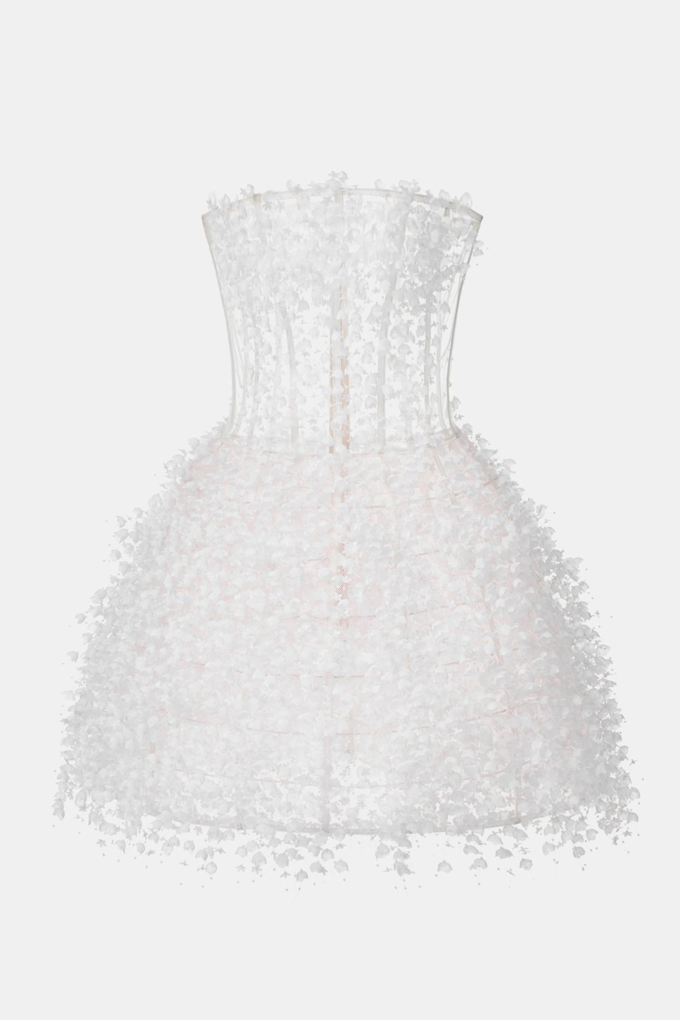 Ivory Flowers Mini Dress - Montsand