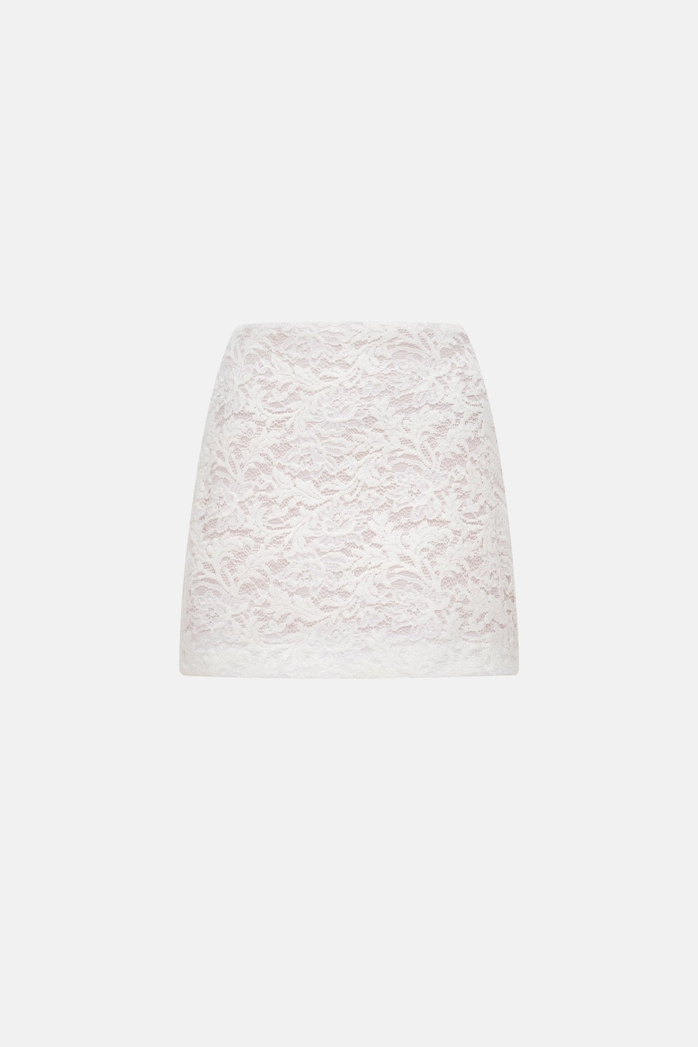 Ivory Lace Mini Skirt - Montsand