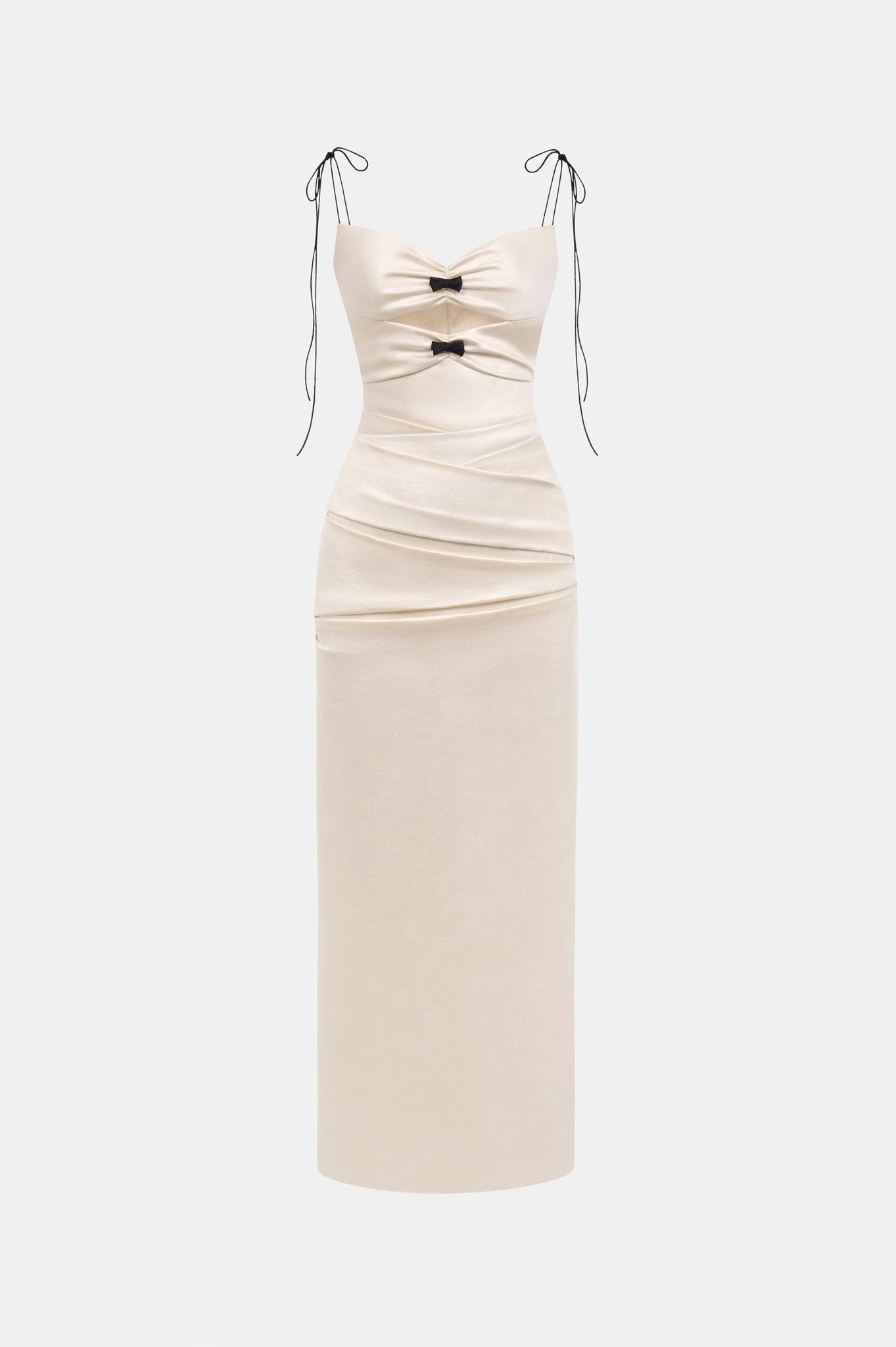 Ivory Leather Effect Dress - Montsand