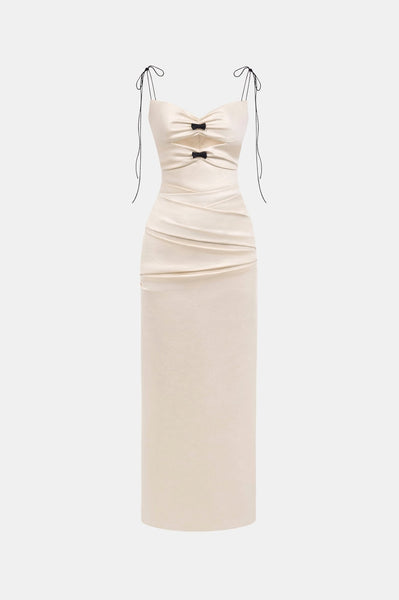 Ivory Leather Effect Dress XXL
