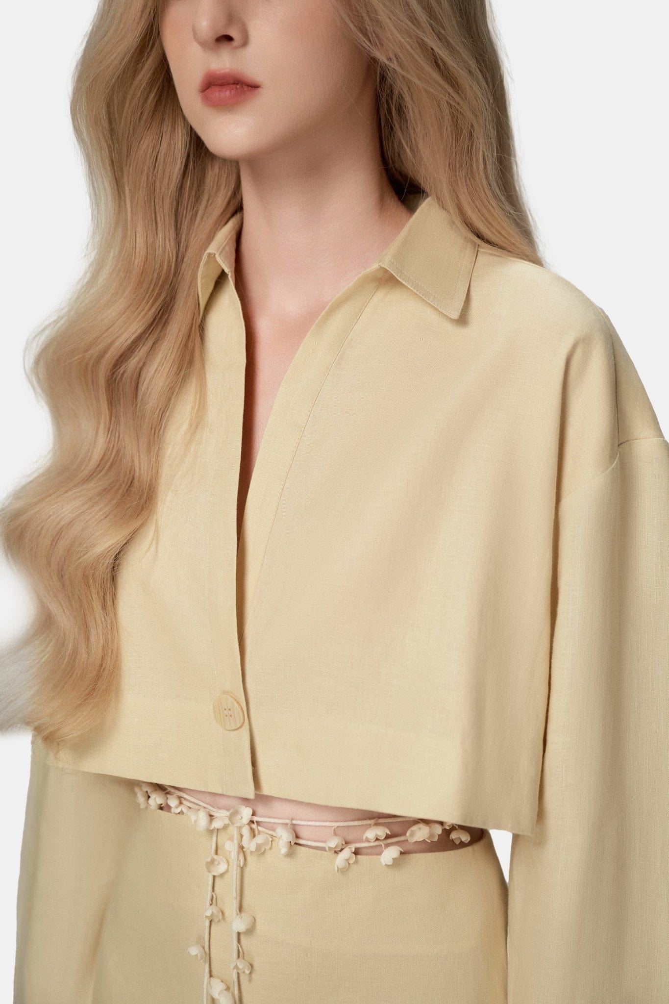 Ivory Linen Shirt - Montsand