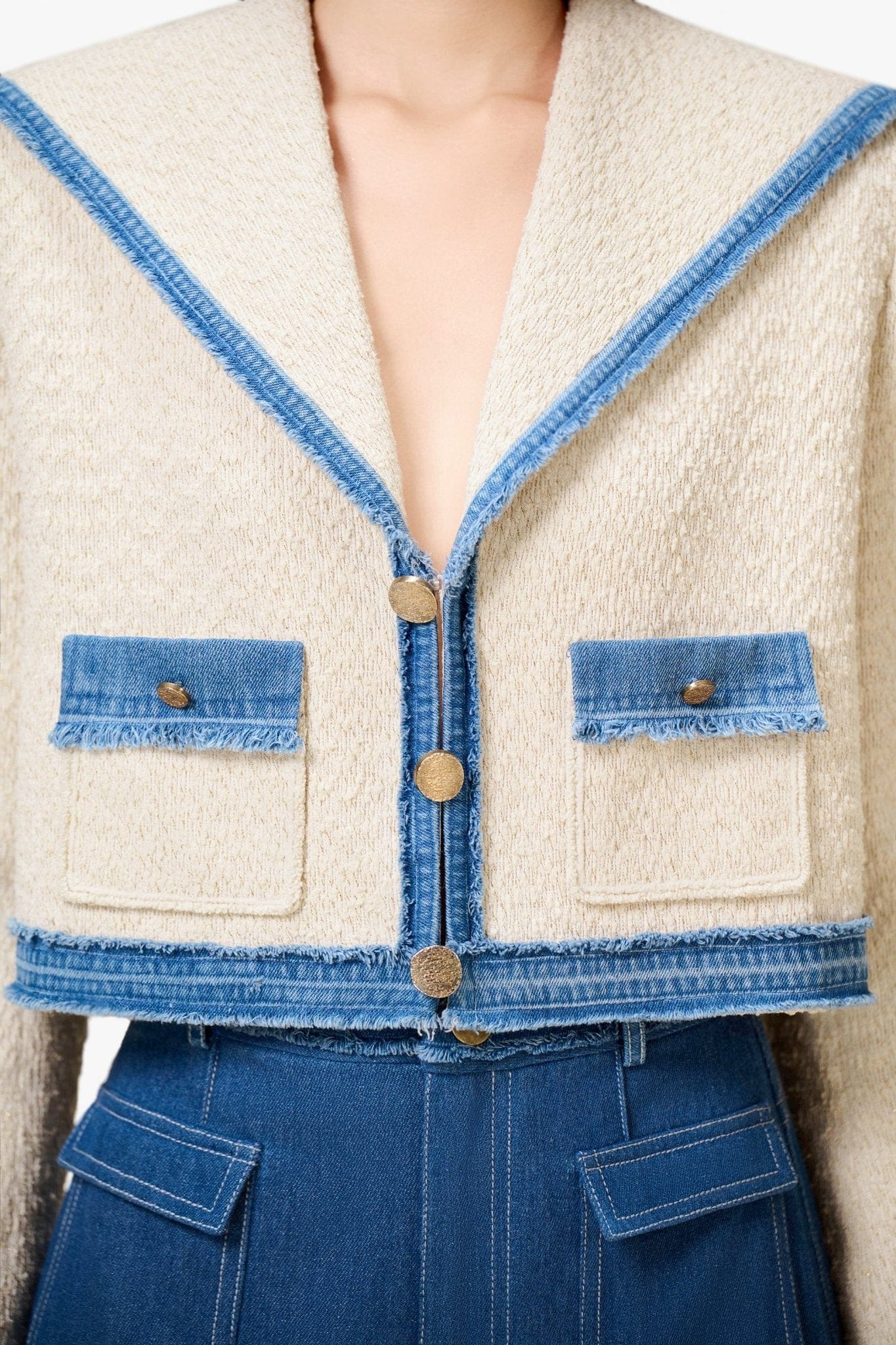 Ivory Sailor Tweed Jacket - Montsand
