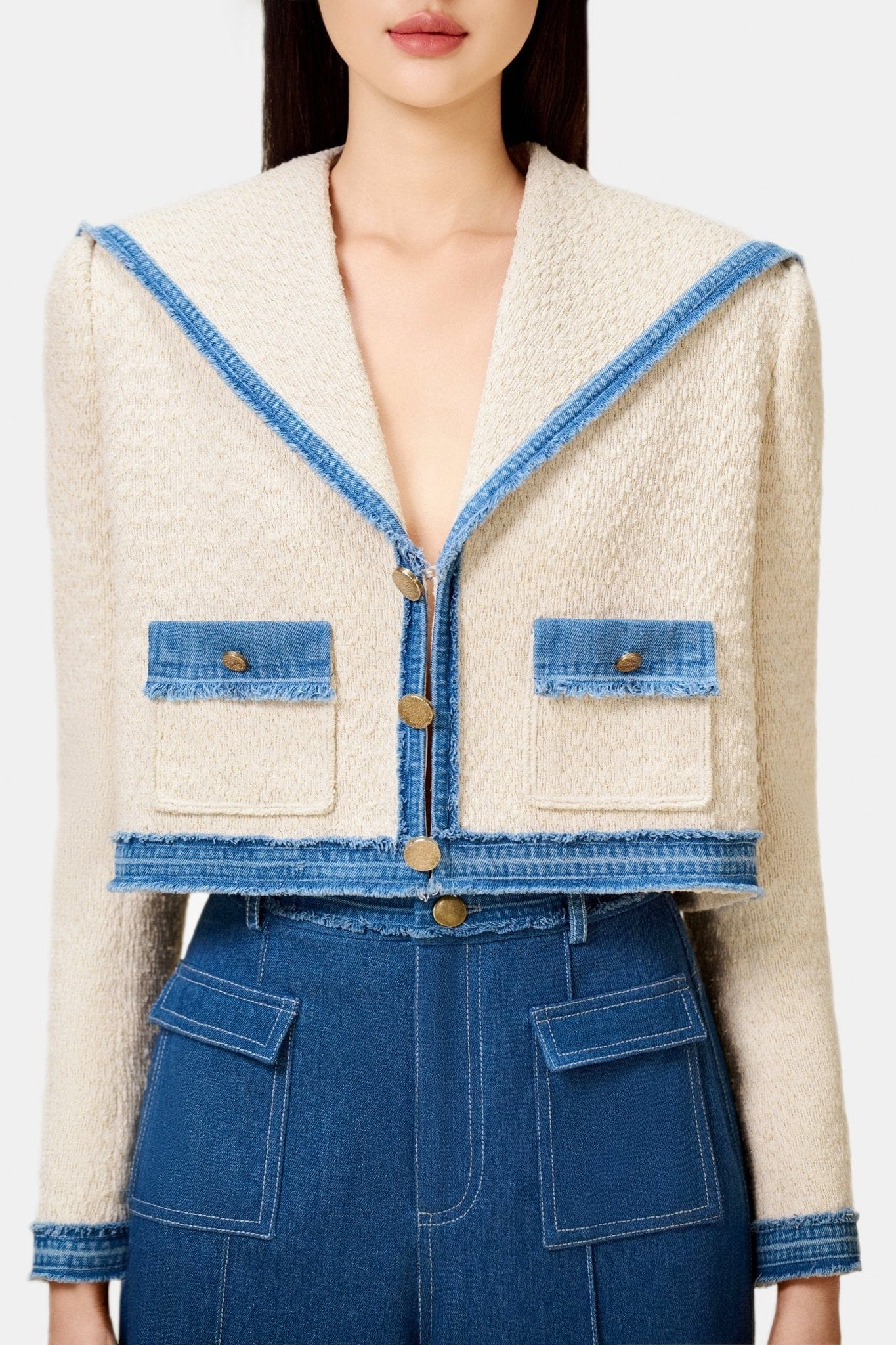 Ivory Sailor Tweed Jacket - Montsand