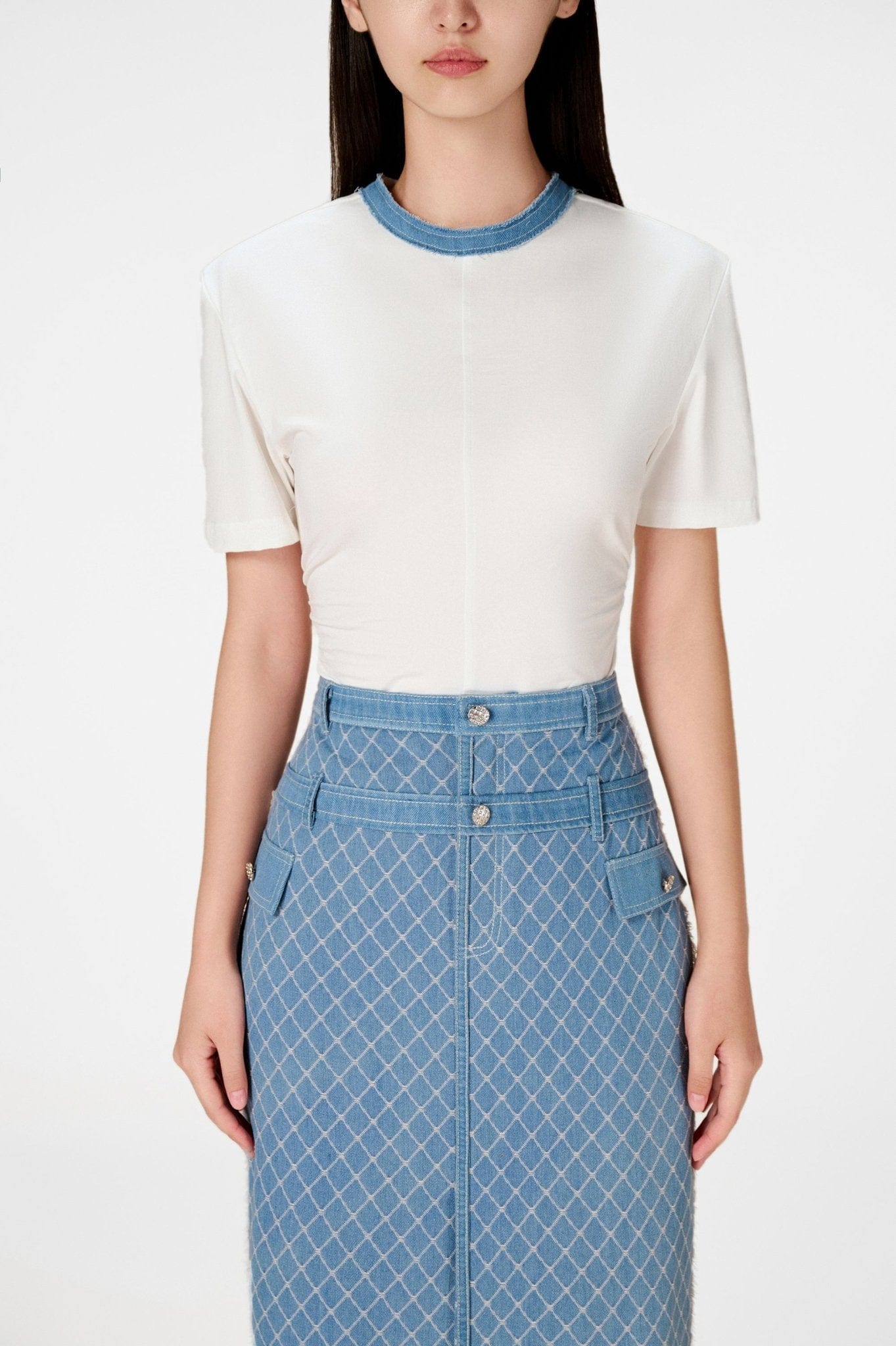 Lili Denim Pencil Skirt - Montsand