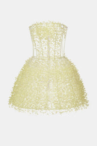 Lime Flowers Mini Dress - Montsand