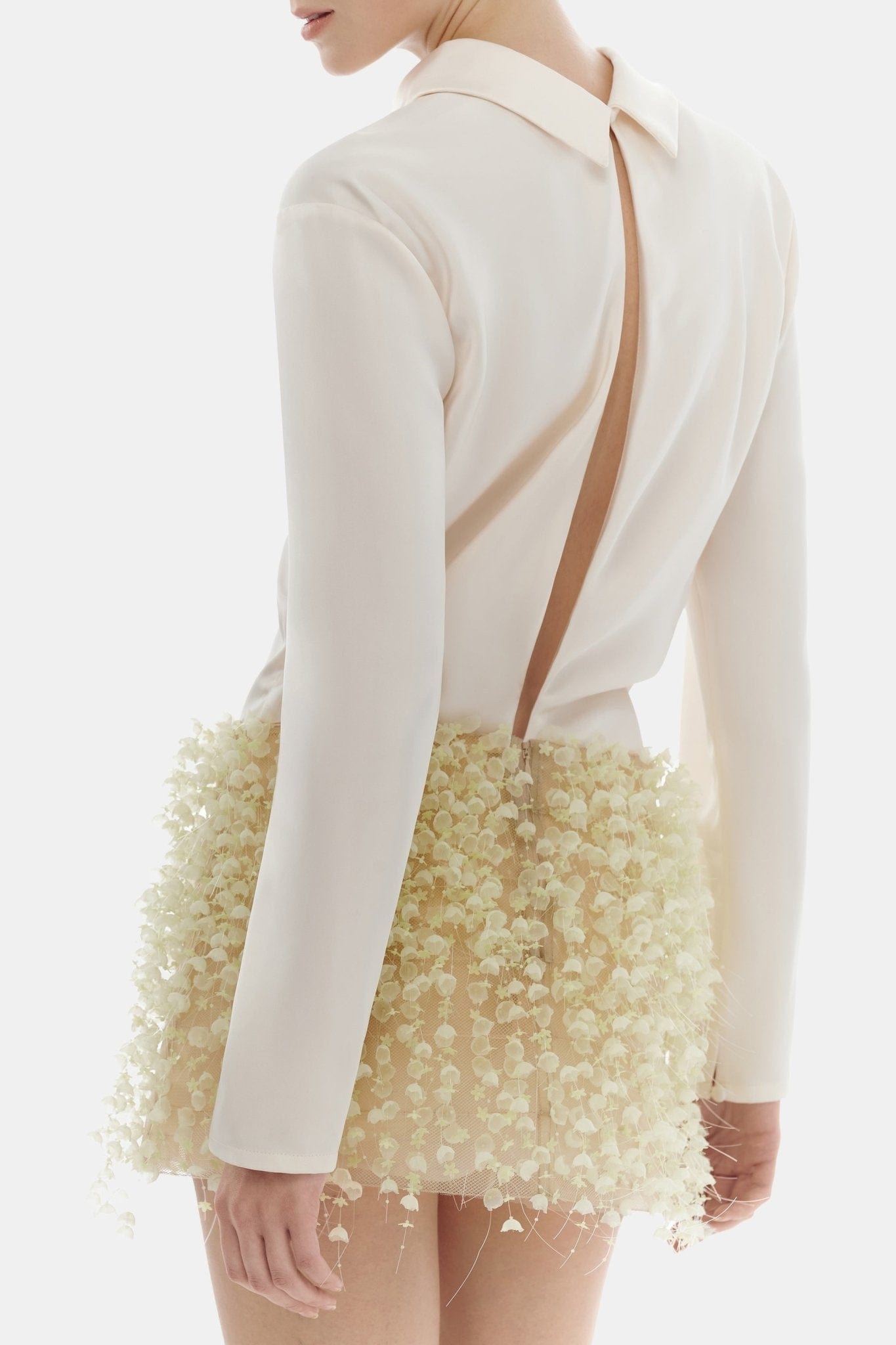 Lime Flowers Mini Skirt - Montsand