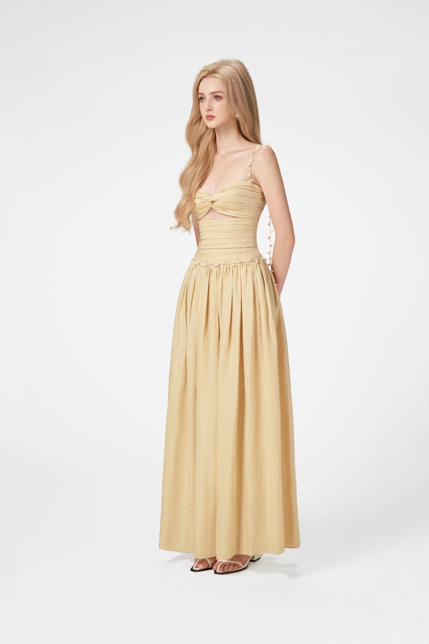 Linen Convallaria Maxi Dress - Montsand