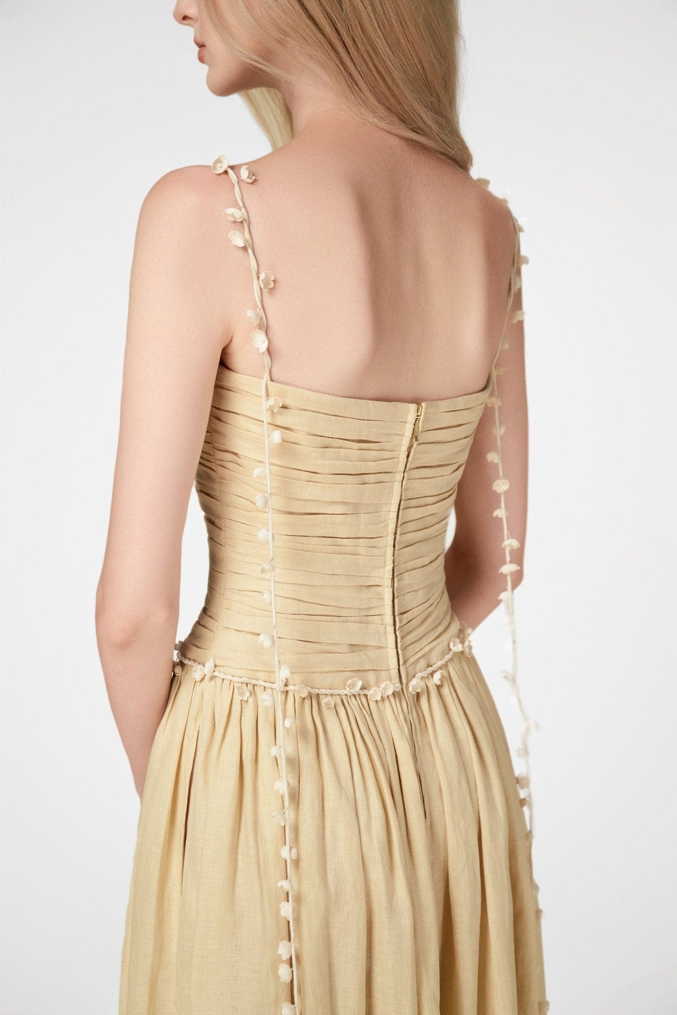 Linen Convallaria Maxi Dress - Montsand