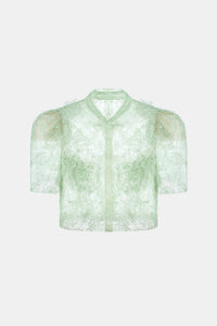 Mint Beaded Lace Top - Montsand