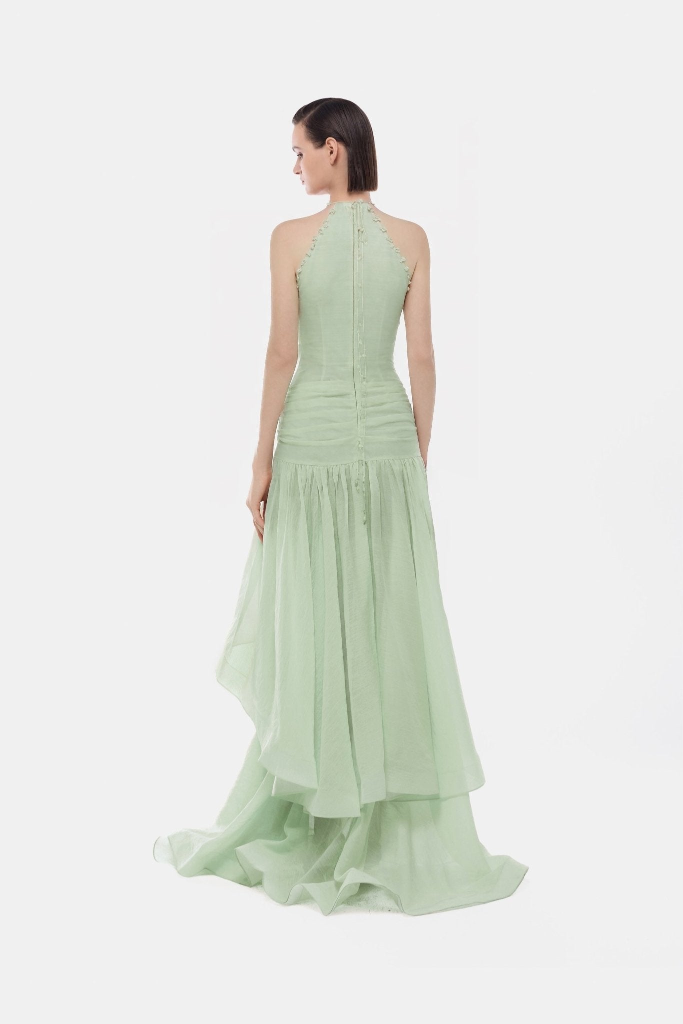 Mint Cut - out Halter Dress - Montsand