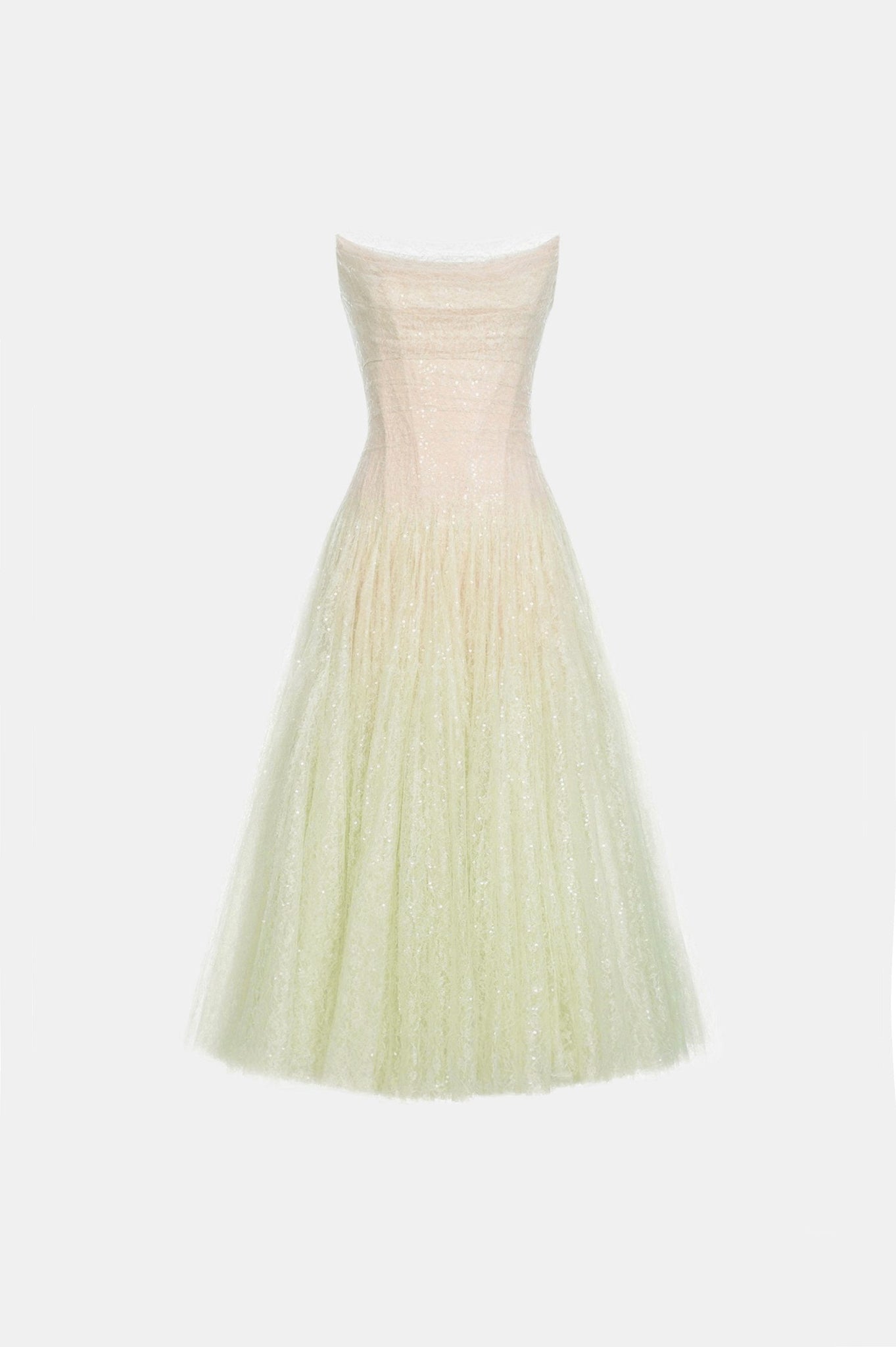 Mint Draped Lace Midi Dress - Montsand