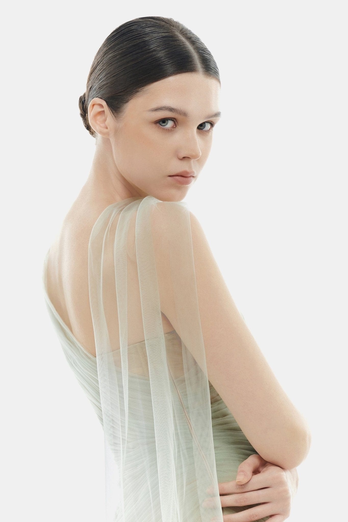 Mint Draped Maxi Dress - Montsand